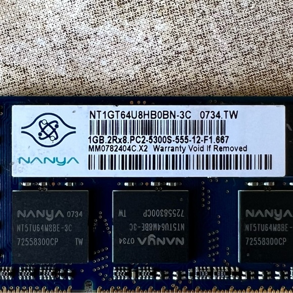 Nanya 1GB PC2 Notebook Ram - Picture 3 of 3